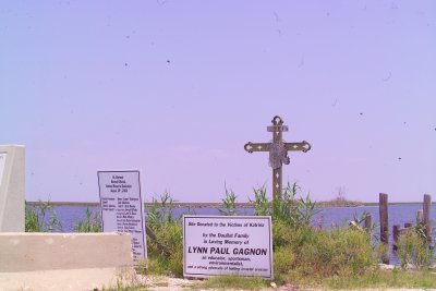 Memorial at Sand Beach to the St bernard Parrish Victims of Katrina
