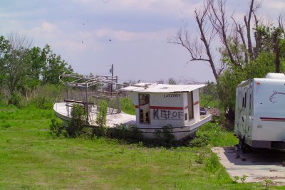 Boat in the yard, Keep OFF