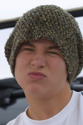Daniel with Valters hat