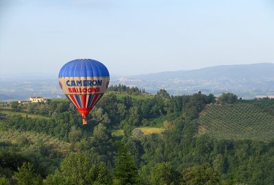 Balloon over Toscany