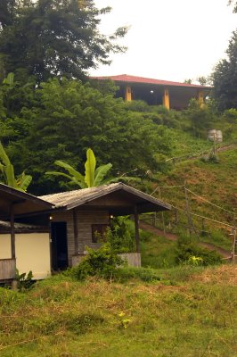 Hut and the lobby seen from river side