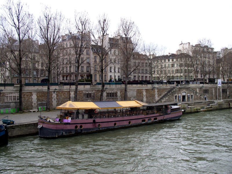 Seine River tour boat.