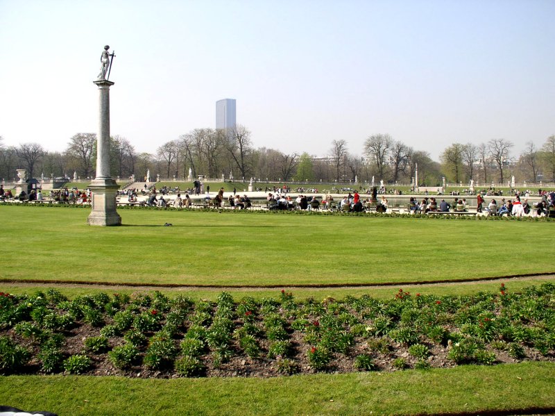 Metal chairs abound for sitting and enjoying quiet times in the park.