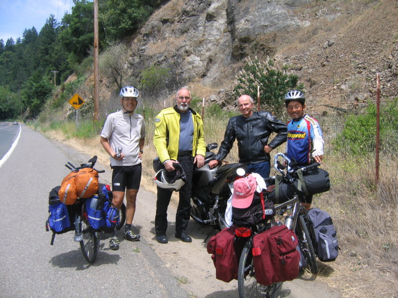 Jim & Ed meet us in route. Jim (in black) toured with us last year.