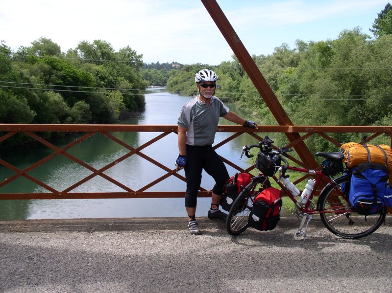 Our route follows the Russian River.