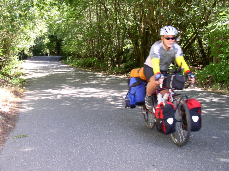 Climbing Coleman Valley Road.