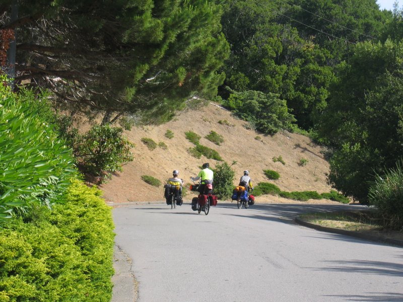 Down the road.