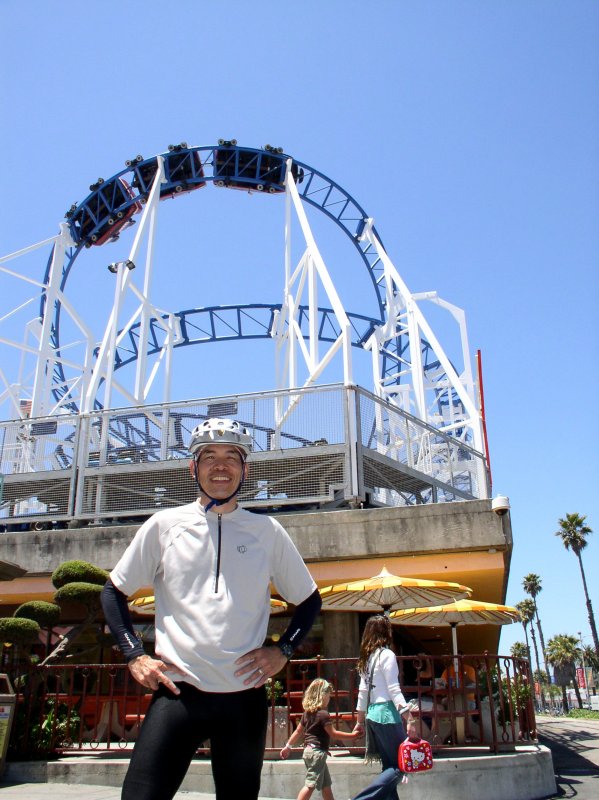Rollercoaster overhead.