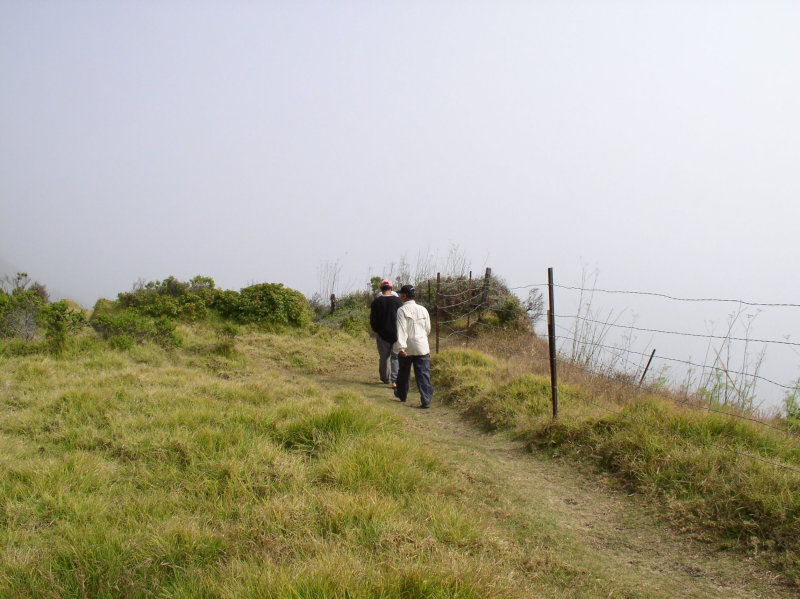 Short hike to the shoreline.