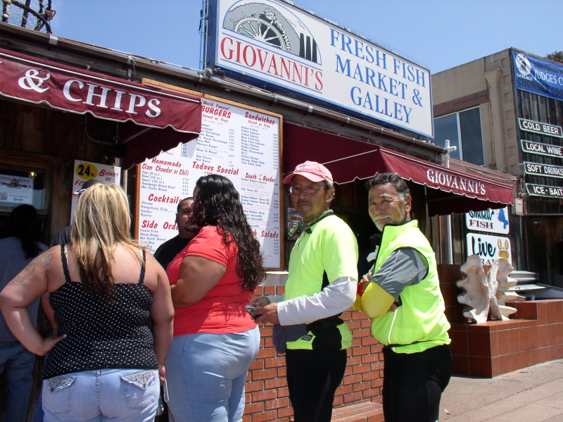 Giovannis is popular with both locals and tourist, so there is a long wait.