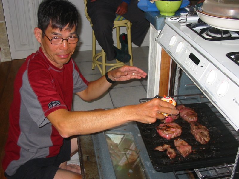 A little help with cooking.
