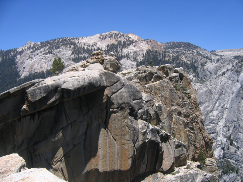  Precarious rock outcropping.