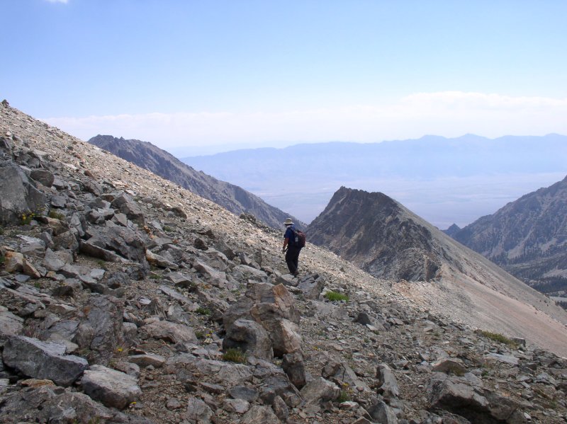 Final climb to the top.