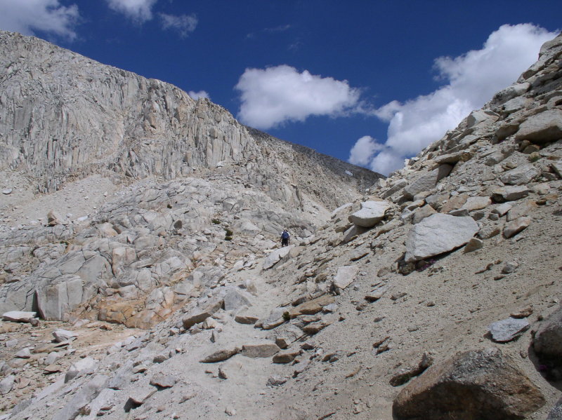 Heading to Mono Pass