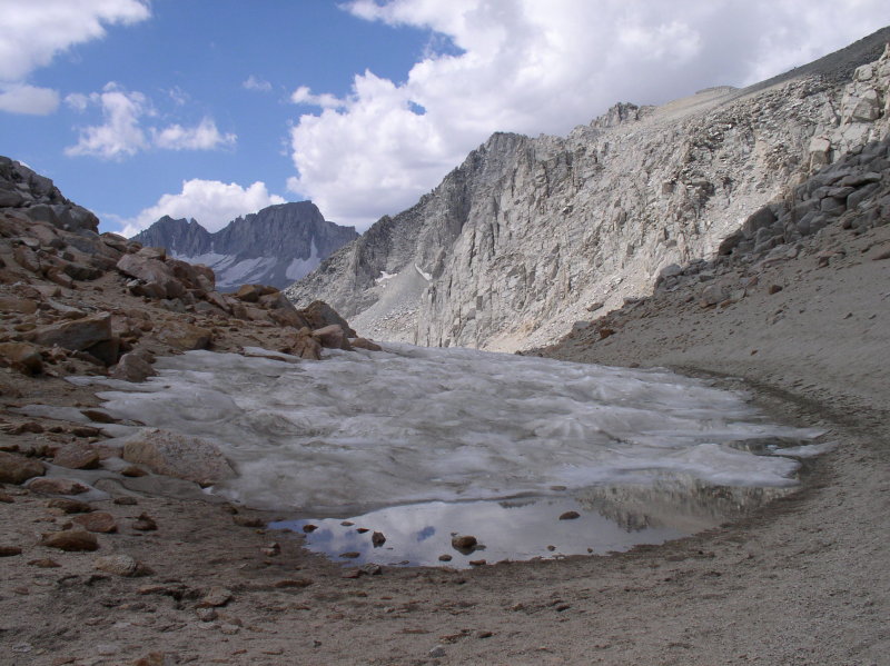 Snow near the pass.