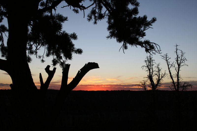 Sunset at the lodge