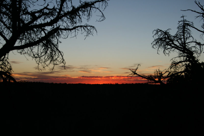 Sunset at the lodge