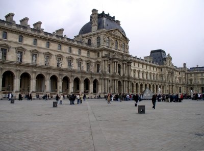 The Louvre is the former palace of the King before Versailles.
