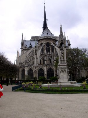 Notre-Dame from courtyard