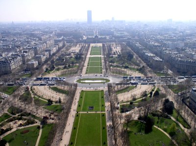 View of the Parc du Champs de Mars