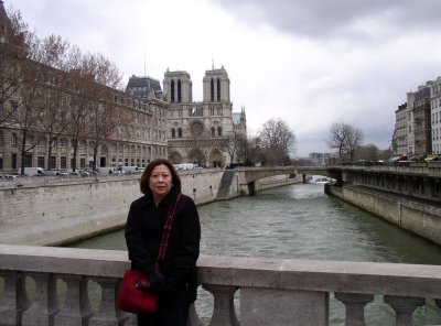 Seine River with Notre-Dame in the background.