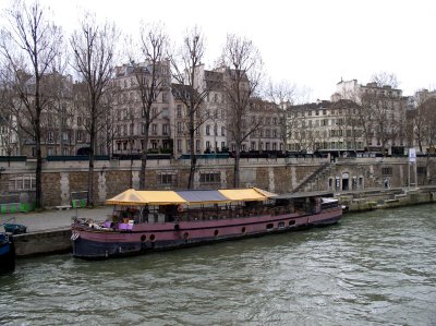 Seine River tour boat.