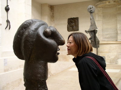 Comparing noses...