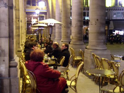 Street cafe by the Louvre