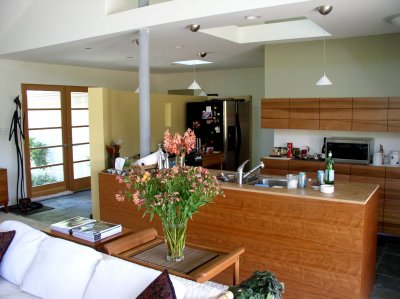 Her newly remodeled home.