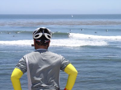 Beach scene.