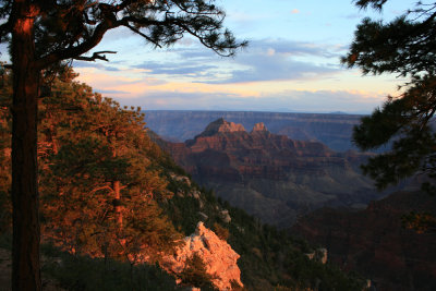 Sunset on the rim