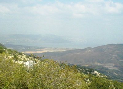 View on the sea of Galilee(lake Tiberias)