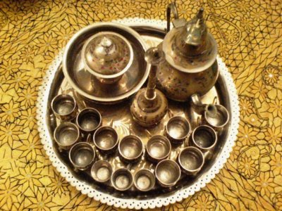 Set of Teacups and Teapot.