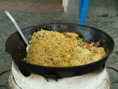 Plov National Dish Tashkent Uzbekistan.JPG