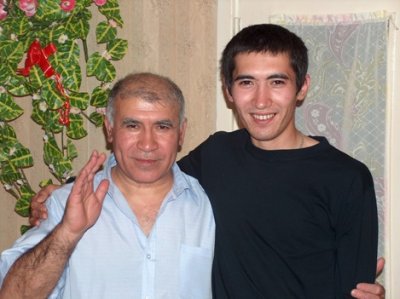 Sherzod with his father, Tashkent Uzbekistan.JPG