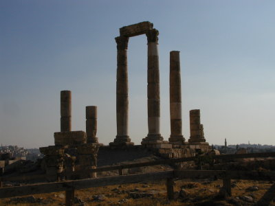 Temple of Hercules, Roman Coernthic Columns at Citadel hill