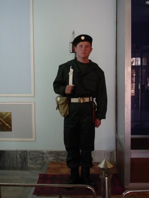 Standing Guard Samarkand Uzbekistan.JPG