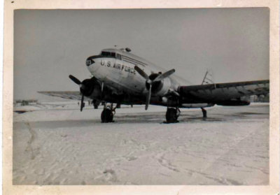 Gypsy Plane Christmas Day 1954 at Kimpo.