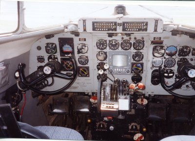 Piedmont Airlines C-47 inst. panel