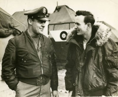  Lt Colonel Clark Althaus, Squadron Commander and Lt Bill Rickenbacker