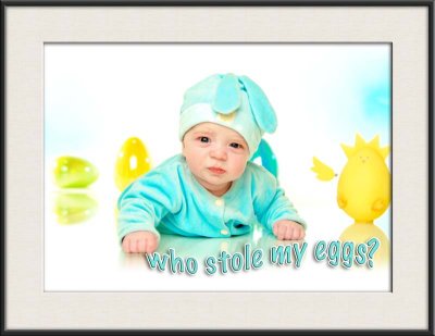 Jack's 5 Month Easter Bunny Photos