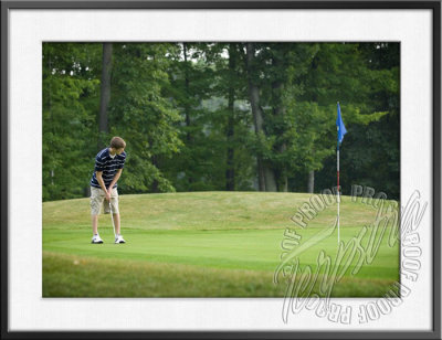 Jake's Senior Photos :: Outdoor golf theme with some studio shots