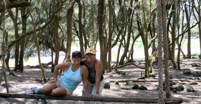 Swinging at the Pololu Beach -by Ginger