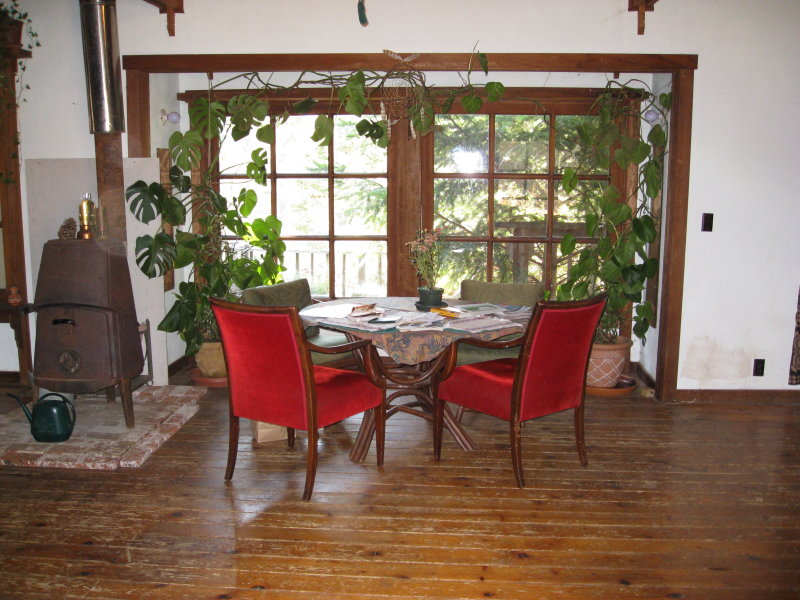 dining room with a view