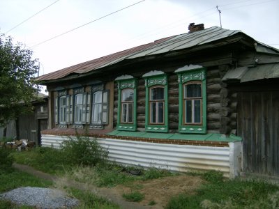 Village on road from Ufa to Chelyabinsk