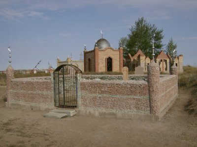 A newish tomb in rustic style