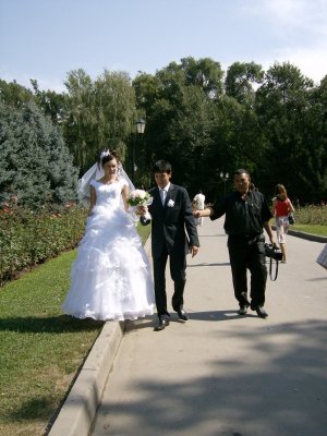 Wedding party, Panfilov Park