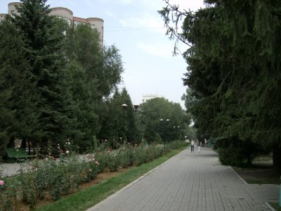 Pedestrian walkway from Dostyk Avenue to Pushkin Street