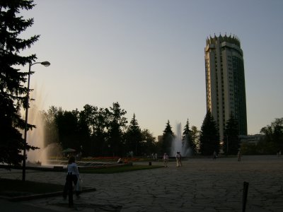 Hotel Kazakhstan, early evening