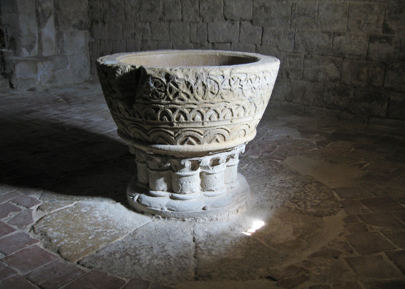 Romanic baptismal basin circa XIII C